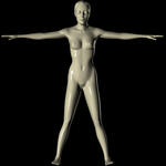Girl (modeled for glass shader)