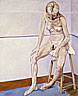 Thin Woman, approx 42 x 48 (collection of the artist) 