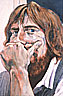 Detail: Self portrait in hand 