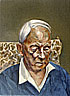 Portrait of the artists father, approx 12 x 14 (collection of the artist) 