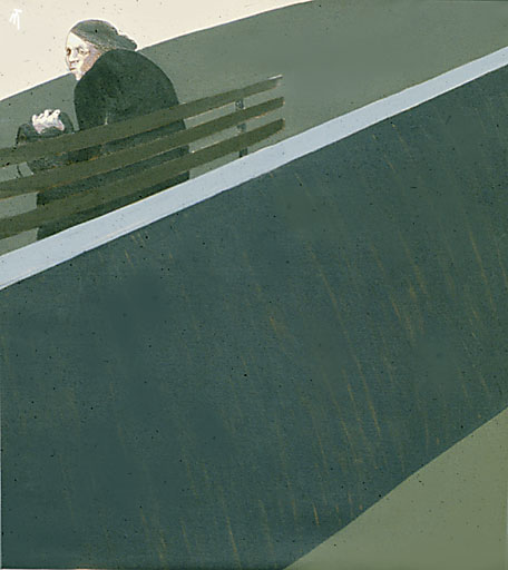 Woman on bench