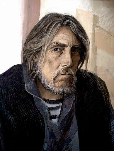 Photoshop drawing: Self portrait
