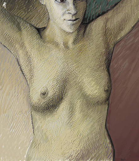 Photoshop drawing: Torso