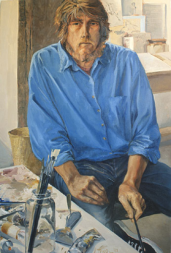Portrait: Self portrait in studio